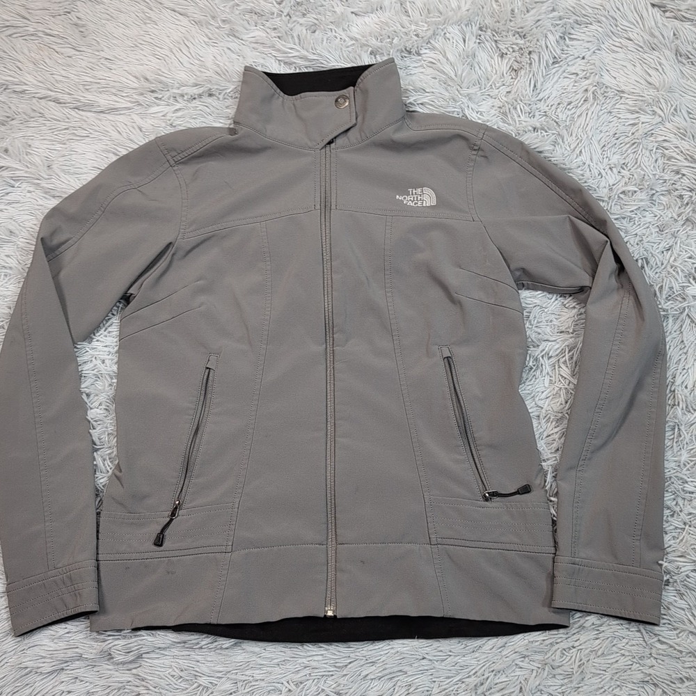 The North Face Jacket Womens‎ M Gray Zip Up Pockets Gorpcore Lightweight Comfy